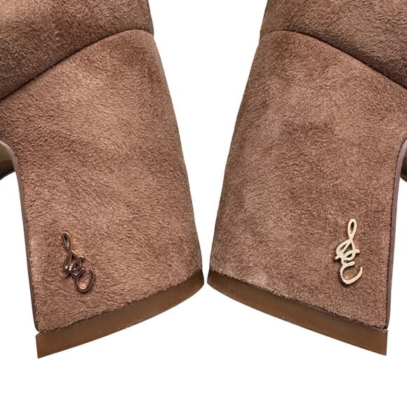 Sam Edelman Hiltin Hai Camel Knee-High Suede Boots 8 - Picture 4 of 10
